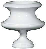 вазон пластиковый 30 см planter белый в Кемерово