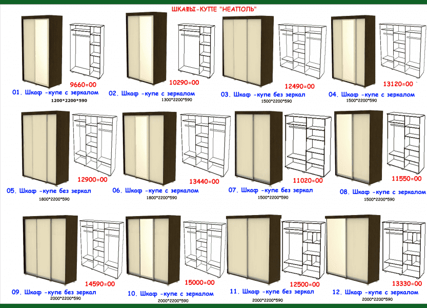 шкаф-купе неаполь в Кемерово
