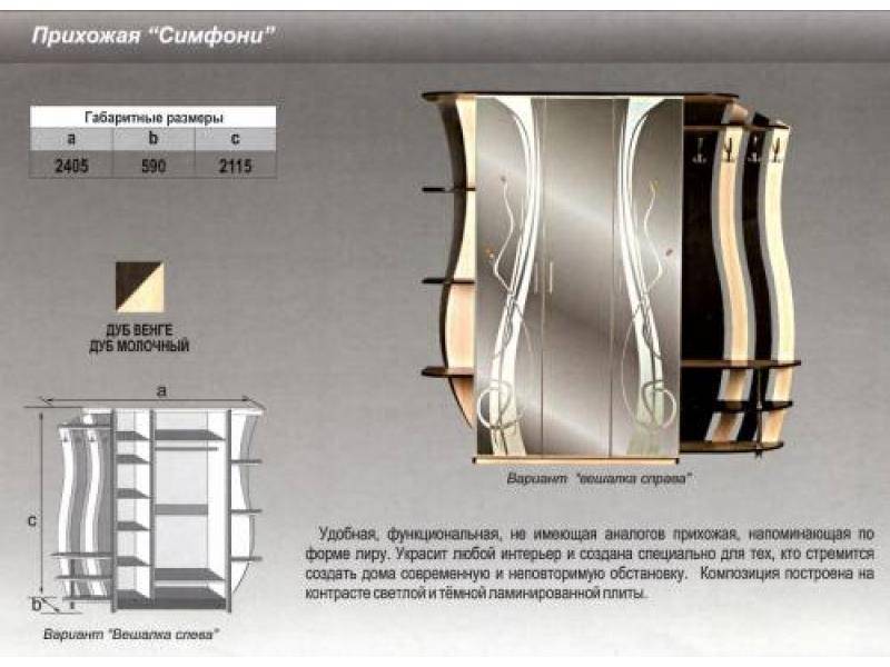 прихожая прямая симфони в Кемерово