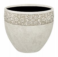 пуатье, ваза 34*34*30 айвори с декоративным элементом в Кемерово