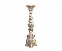 подсвечник фигурный бежевый состаренный на 1 свечу antique blue, 49,5 см в Кемерово