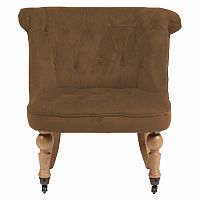 кресло amelie french country chair коричневое в Кемерово