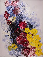 картина маслом красочные розы 90*120 см. в Кемерово