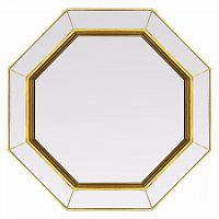 зеркало золотое венецианское восьмиугольное espresso gold в Кемерово