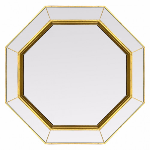 зеркало золотое венецианское восьмиугольное espresso gold в Кемерово