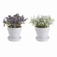 искусственный цветок в кашпо, 2 дизайна в Кемерово