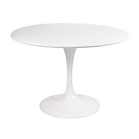 стол eero saarinen style tulip table mdf d100 глянцевый белый в Кемерово