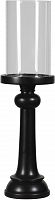 подсвечник черный со стеклом benoit, 97,5 см в Кемерово