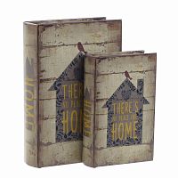 шкатулкикниги, набор из 2 шт. коричневого цвета в Кемерово