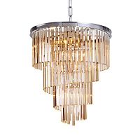 люстра helix amber от delight collection хром/янтарная в Кемерово