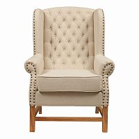 кресло мягкое с ушами french provincial armchair бежевое в Кемерово