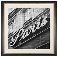 постер в черной раме 90х90 см newsprint paris в Кемерово