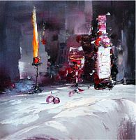 картина маслом вино и свечи в Кемерово