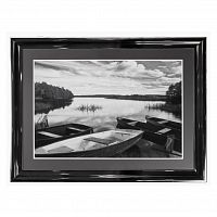 постер с паспарту в раме four boats at sunset / 1290749-1 в Кемерово