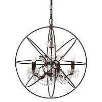 люстра foucault's orb crystal (60*55*50) коричневая в Кемерово