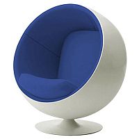 детское кресло eero ball chair бело-синее в Кемерово