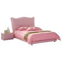 кровать pink leather kitty 120х200 в Кемерово