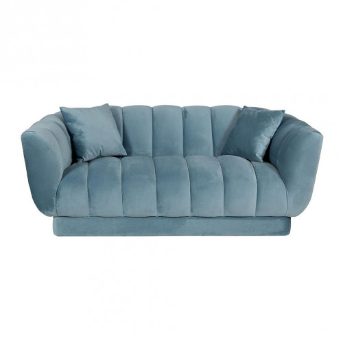 диван двуxместный с декоративными подушками голубой fabio в Кемерово