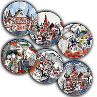 сет тарелки московия dream (6 шт.) в Кемерово