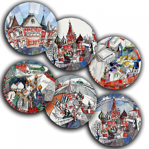 сет тарелки московия dream (6 шт.) в Кемерово