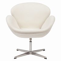 кресло swan chair кремовое в Кемерово