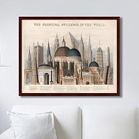 картина: comparative view of the principal buildings in the world, 1850г. в Кемерово