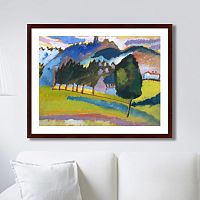 картина: landscape with rolling hills, 1910г. в Кемерово