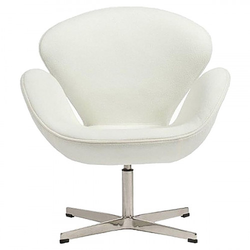 кресло swan chair кашемир белое в Кемерово