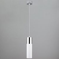 подвесной светильник eurosvet double topper 50135/1 led хром/белый в Кемерово