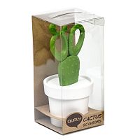 ножницы cactus с держателем, белые с зеленым в Кемерово