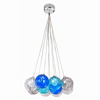 люстра bocci blue 10 прозрачное, голубое, пепельное стекло в Кемерово