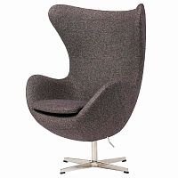 кресло egg chair серое в Кемерово