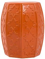 керамический столик-табурет garden stool оранжевый в Кемерово