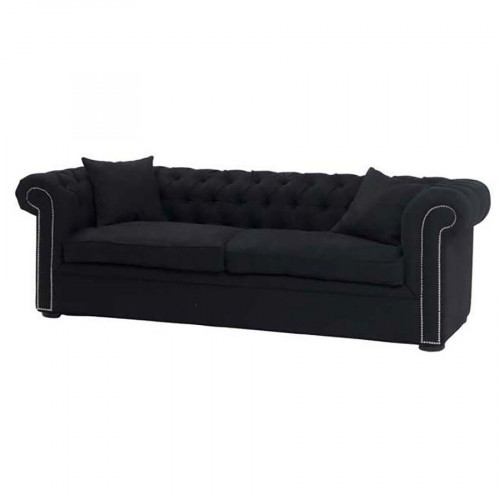 диван black linen прямой черный в Кемерово