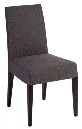 стул aylso dining chair кожа тёмно-серая в Кемерово