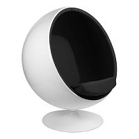 кресло eero aarnio style ball chair черное в Кемерово