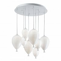 подвесная люстра ideal lux clown sp8 bianco в Кемерово