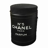 декоративная бочка-пуф chanel №5 black m в Кемерово