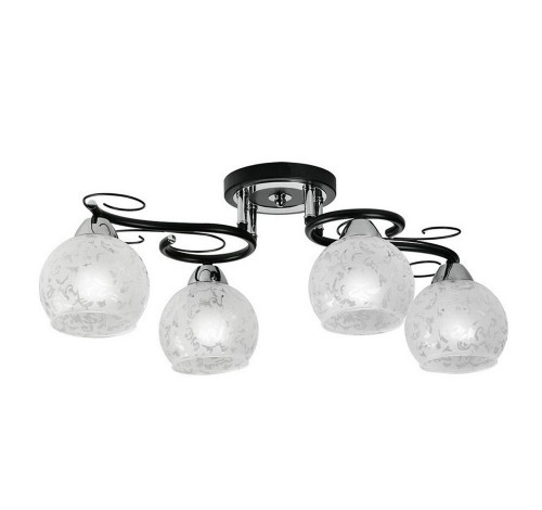 потолочная люстра idlamp carmela 234/4pf-blackchrome в Кемерово