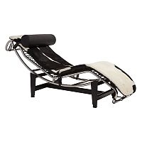 шезлонг chaise longue lc4 черно-белый в Кемерово