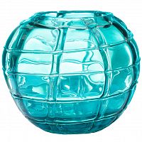 ваза стеклянная ice (синяя) 17*19 в Кемерово