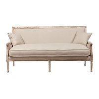 диван auguste salon bench with burlap прямой бежевый в Кемерово