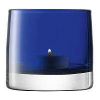 подсвечник стеклянный синий для чайной свечи light colour, 8,5 см в Кемерово