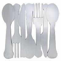 зеркальное панно настенное столовые приборы tableware в Кемерово