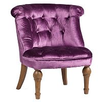 кресло sophie tufted slipper chair сиреневое в Кемерово