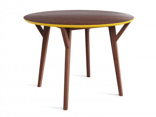 стол circle дуб тобакко, шафрановый в Кемерово