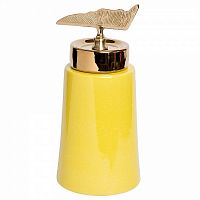 ваза керамическая с крышкой желтая 16*31см в Кемерово