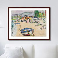 картина: on the beach, south of france, 1915г. в Кемерово