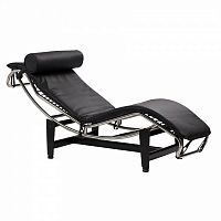 шезлонг chaise longue lc4 черный в Кемерово