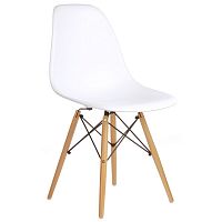 стул деревянный pc-015 белый (eames style) в Кемерово